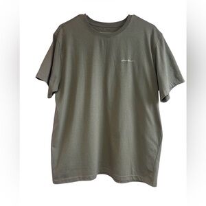 EDDIE BAUER Men’s Olive Green Short Sleeve T- Shirt Sz L